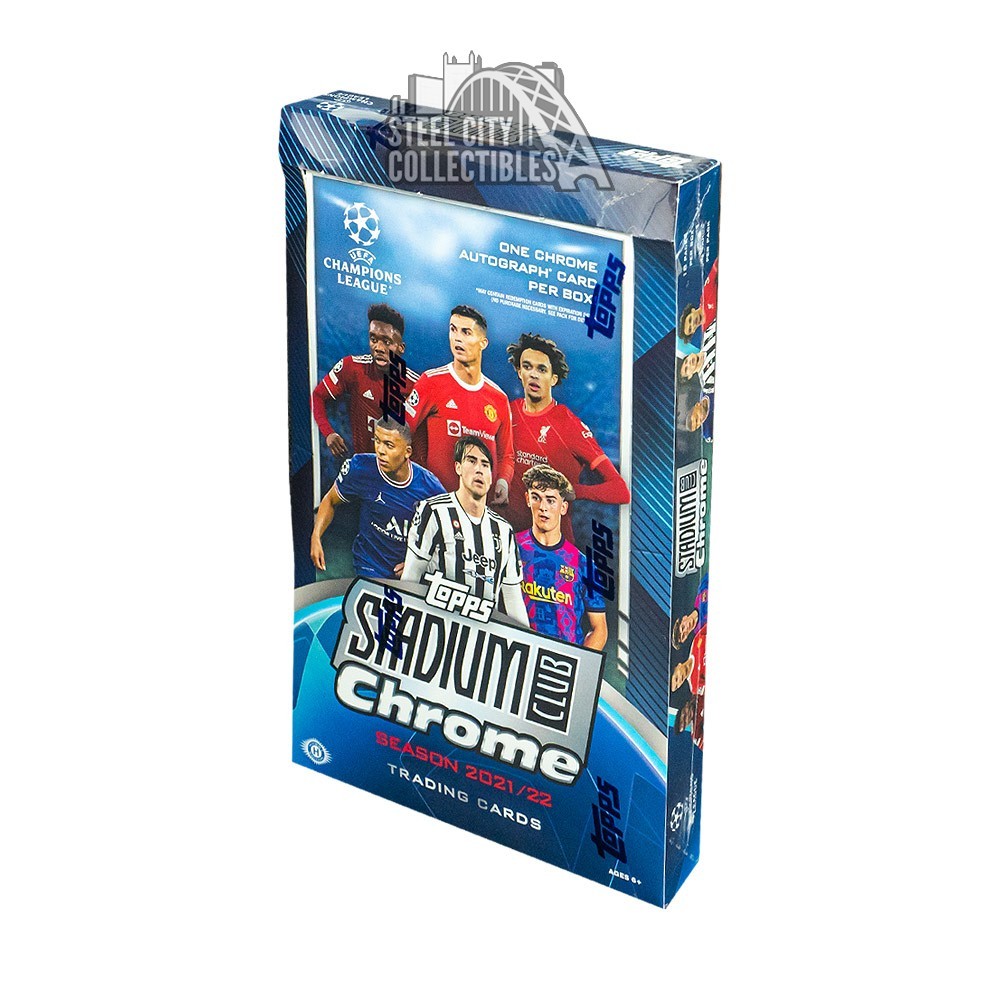 2021-22 Topps UEFA Champions League Stadium Club Chrome Soccer Hobby Box