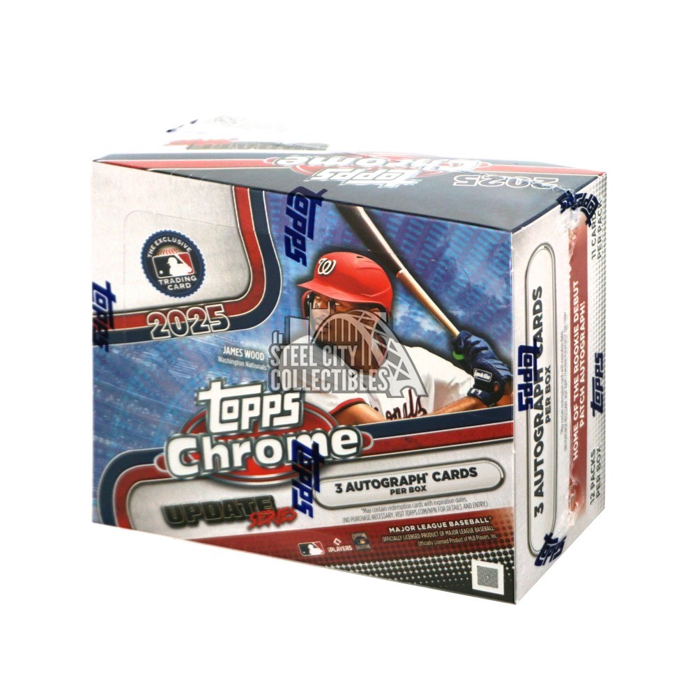 2025 Topps Chrome Update Series Baseball Jumbo Hobby Box | Steel