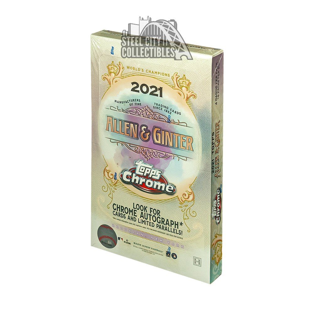 2021 Topps Allen & Ginter Chrome Baseball Hobby Box Steel City