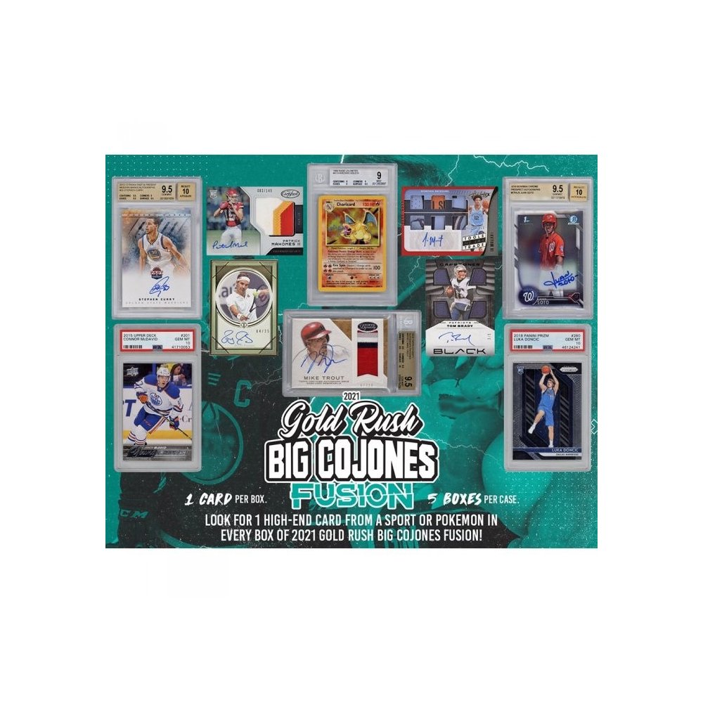 21 Gold Rush Big Cojones Fusion Edition 5 Box Case Random Hit Group Break 2 Steve Steel City Collectibles