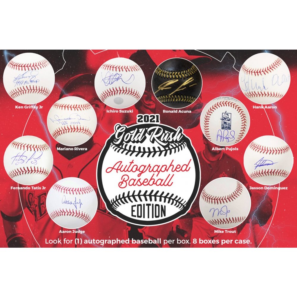 Gold rush autographed baseball Clearance