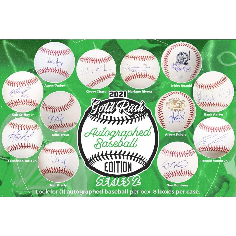Gold rush autographed baseball Clearance