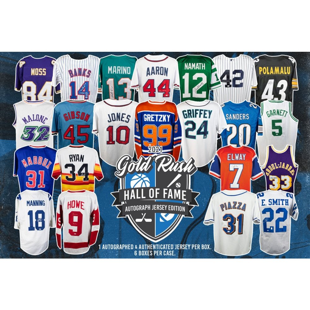 Hall of Famers autographed jerseys