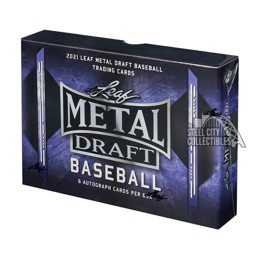 2021 Leaf Metal Draft Baseball Hobby Box | Steel City Collectibles