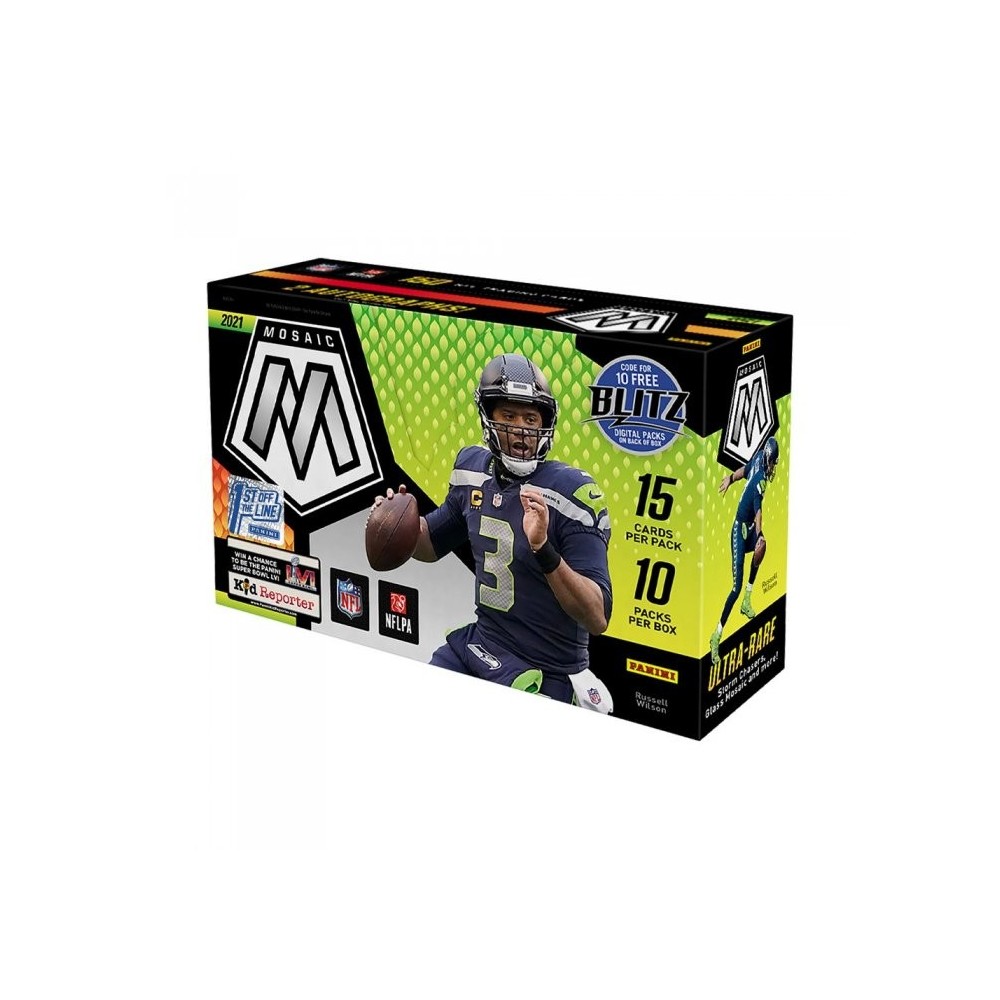 2021 Panini Mosaic Football Hobby Box 1st Off The Line Random