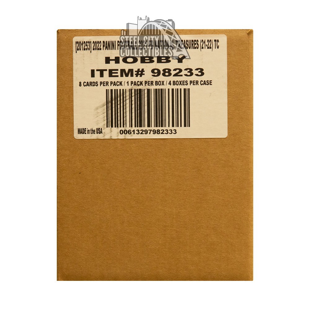 2021 Panini National Treasures Football Hobby 4-Box Case