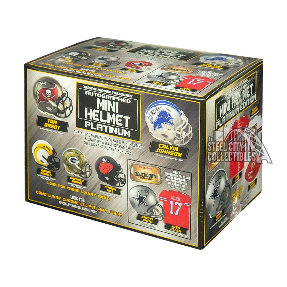 2021 Tristar Hidden Treasures Autographed Mini Helmet Platinum Edition