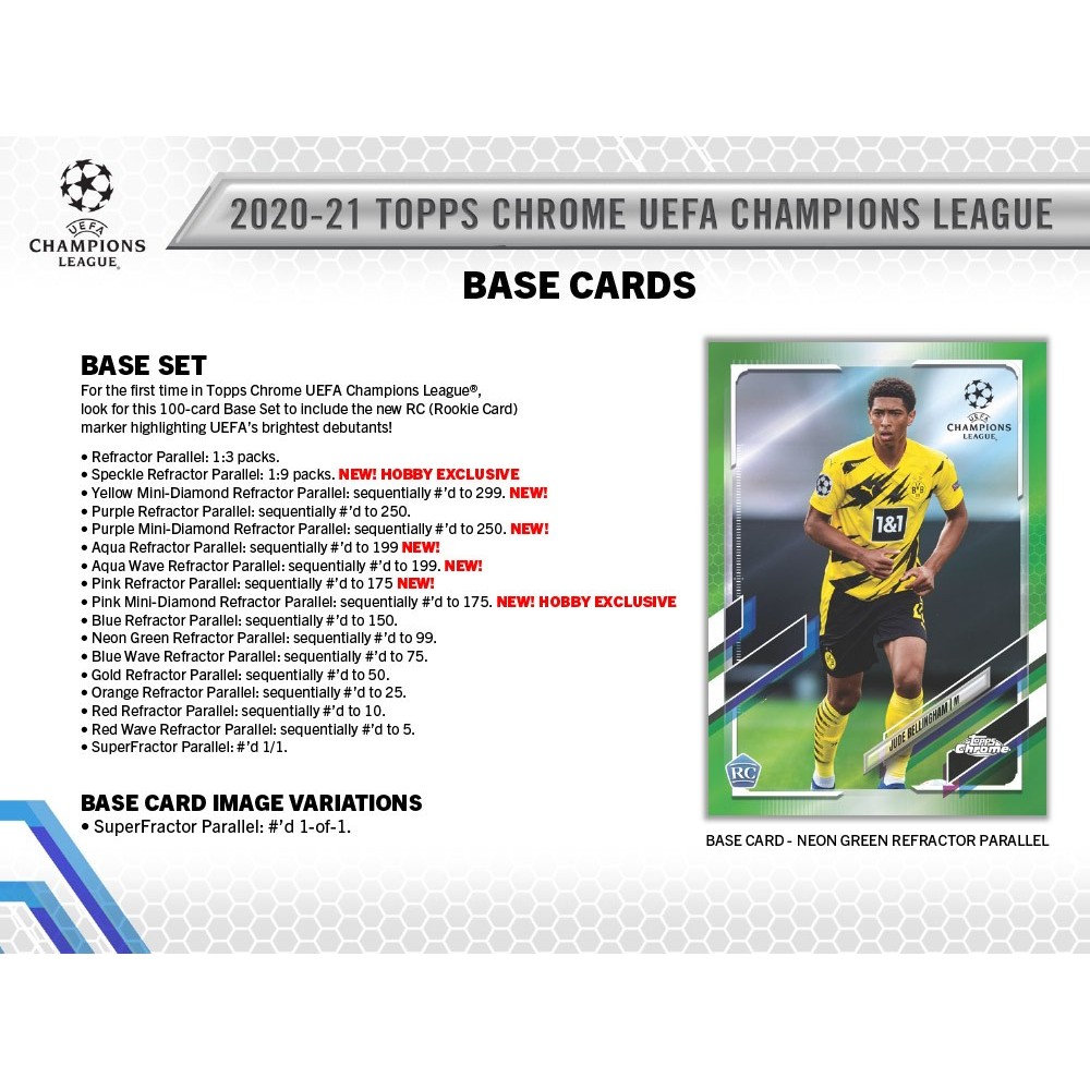スポーツ選手 TOPPS Chrome 2020-21 Topps UEFA Champions League Chrome Soccer Hobby Box