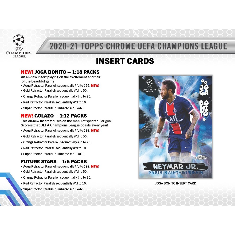 2020-21 Topps UEFA Champions League Chrome Soccer Hobby Box