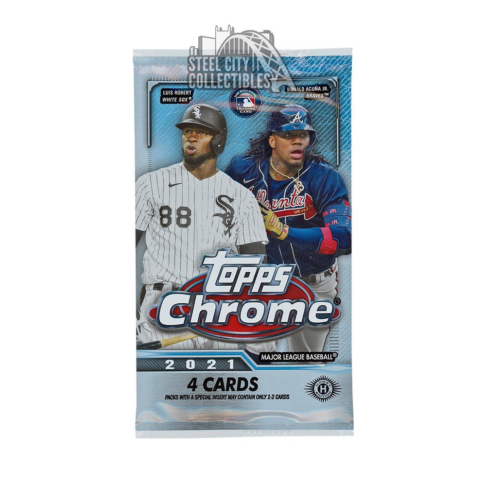 2021 Topps Chrome Baseball Hobby Pack Steel City Collectibles