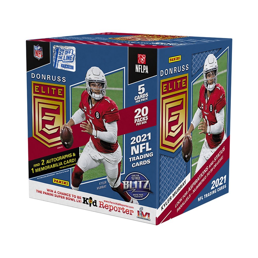 2021 Panini Donruss Elite Football Hobby Box 1st Off The Line Steel