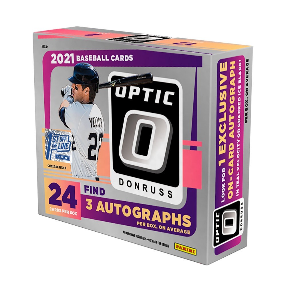2021 Panini Donruss Optic Baseball Hobby Box 1st Off The Line Steel
