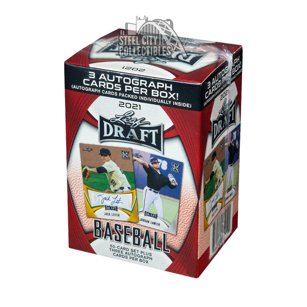 2021 Leaf Draft Baseball Hobby Blaster Box