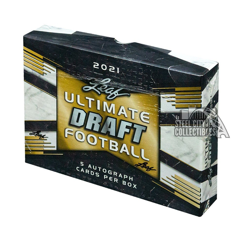 2021 Leaf Ultimate Draft Football Hobby Box Steel City Collectibles