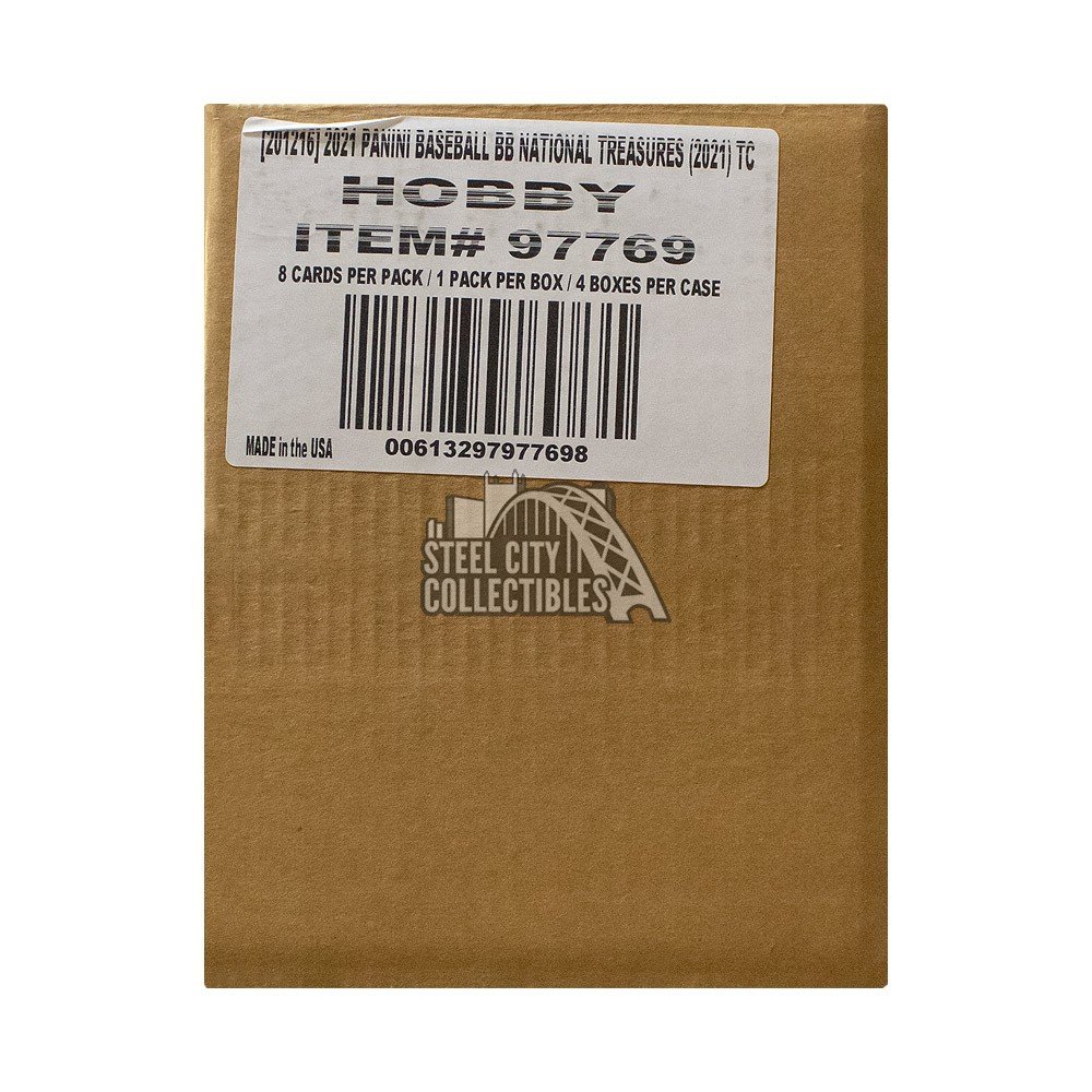 2021 Panini National Treasures Baseball Hobby 4Box Case Steel City