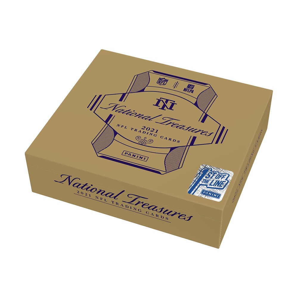 2021 Panini National Treasures Football Hobby Box 1st Off The Line