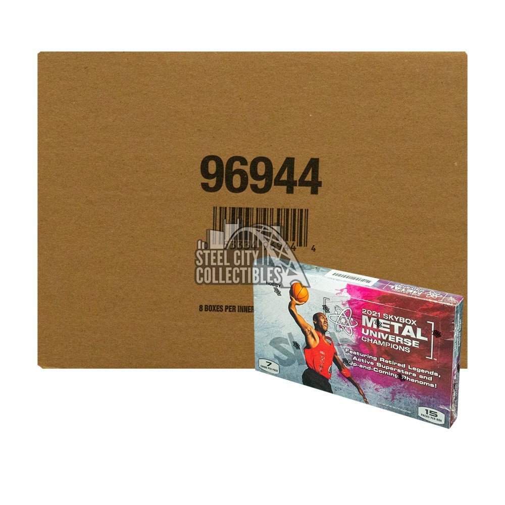 2021 Upper Deck Skybox Metal Universe Champions Hobby 16Box Case