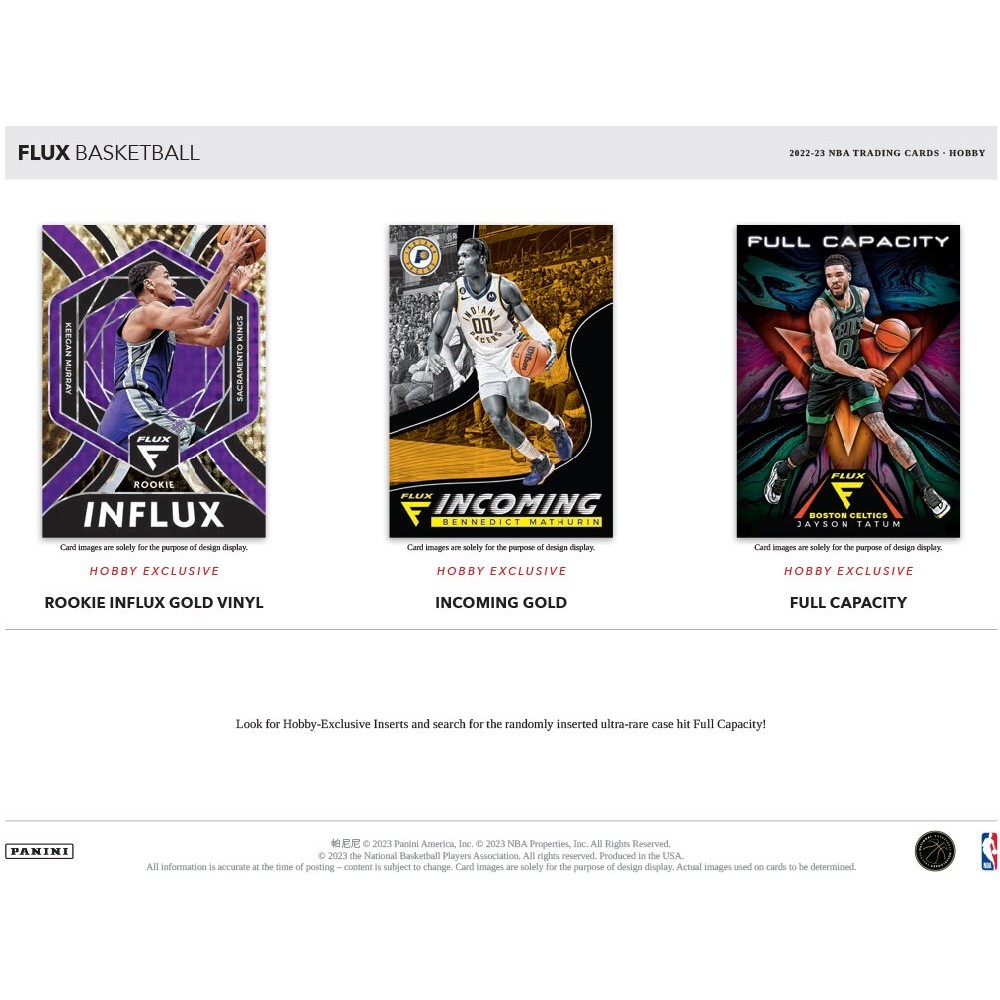 2022-23 Panini Flux Basketball Hobby Box | Steel City Collectibles