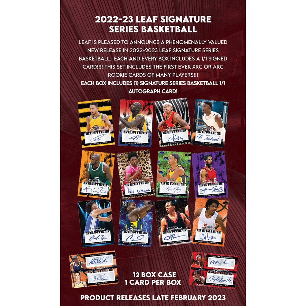 2022-23 Leaf Signature Series Basketball Hobby Box | Steel City