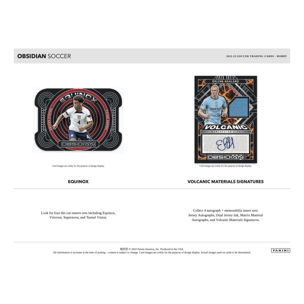 2022-23 Panini Obsidian Soccer Hobby Box | Steel City Collectibles