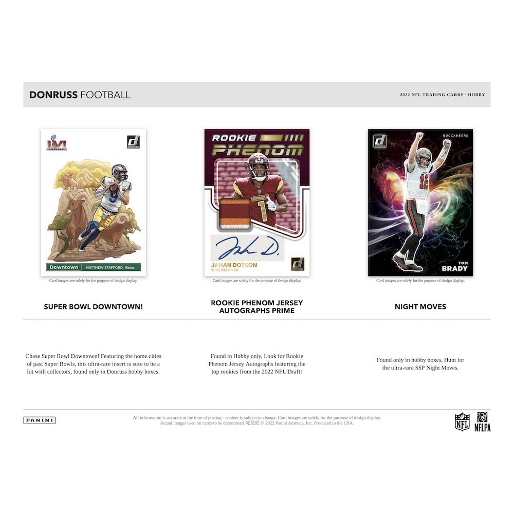 rare 2022 football cards Panini Donruss Hobby Box Rare 2022 Panini Elite Cooper