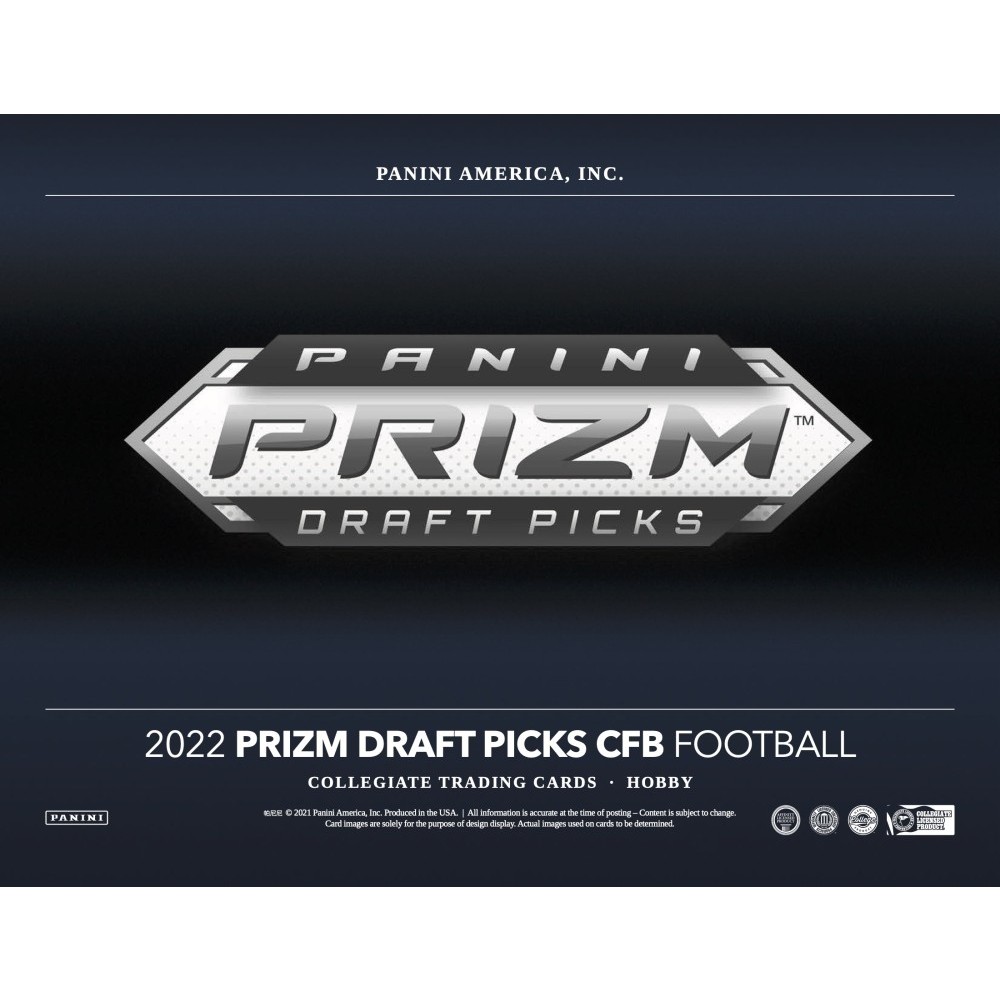 2022 Panini Prizm Collegiate Draft Picks Football Hobby 16Box Case