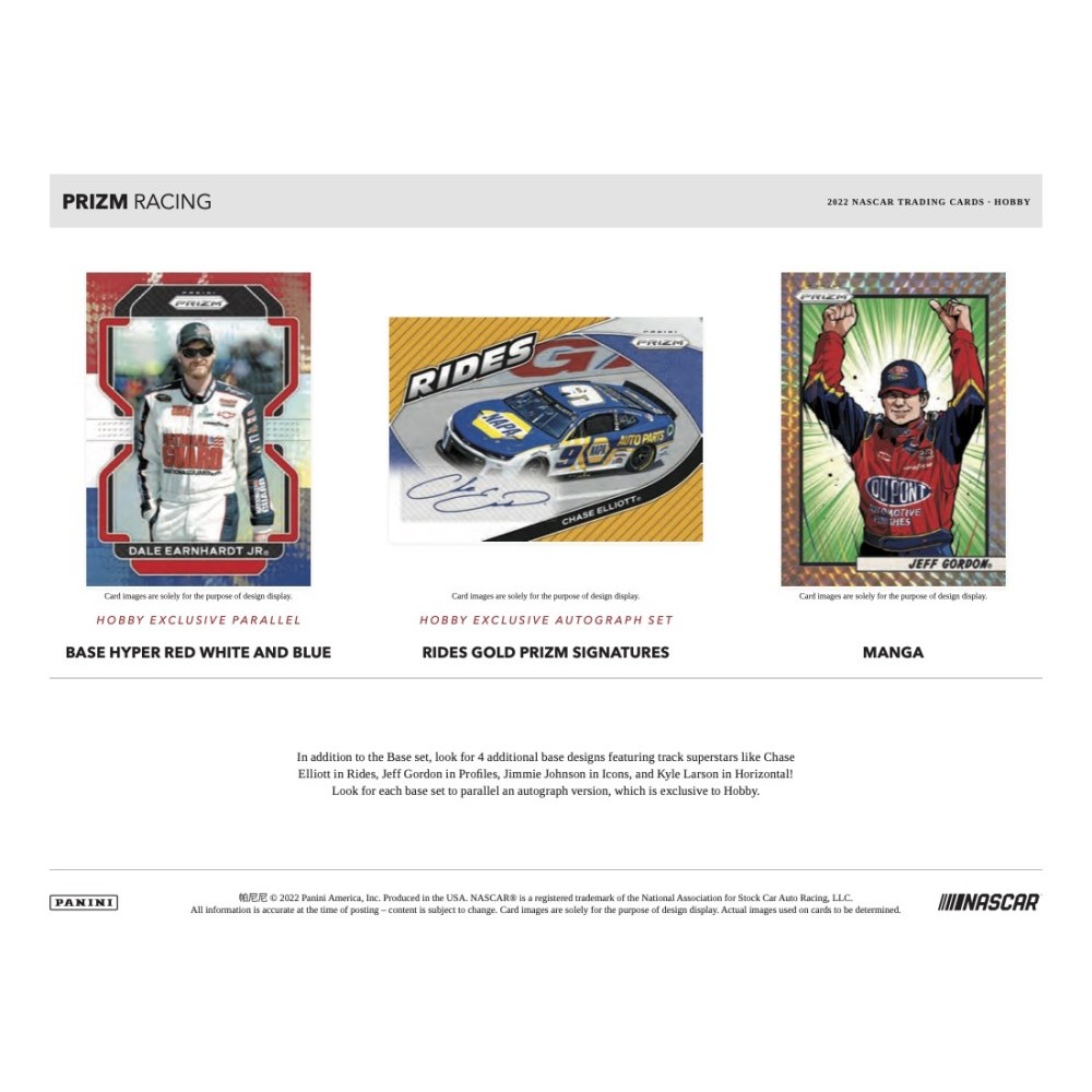 2022 Panini Prizm Racing Hobby Box | Steel City Collectibles