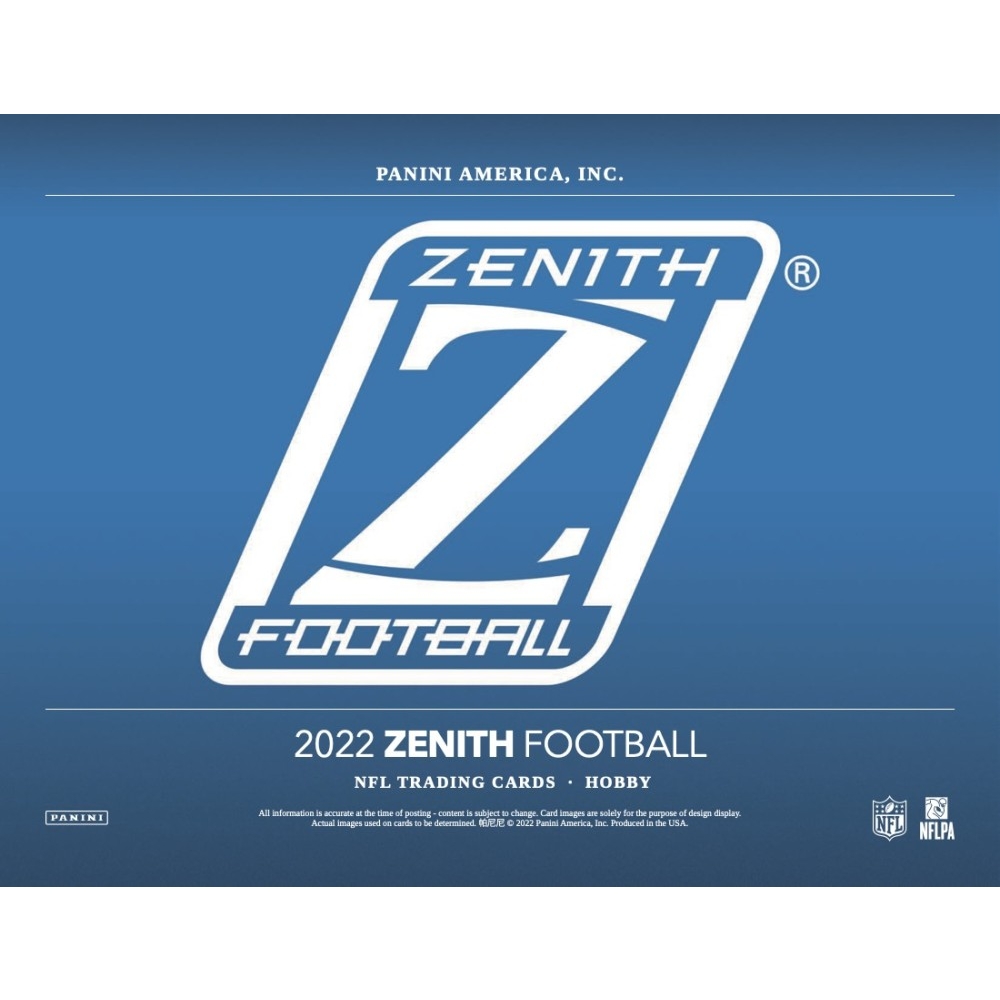 2022 Panini Zenith Football Hobby Box Steel City Collectibles