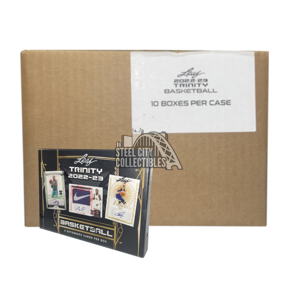 202223 Leaf Trinity Basketball Hobby 10Box Case Steel City Collectibles