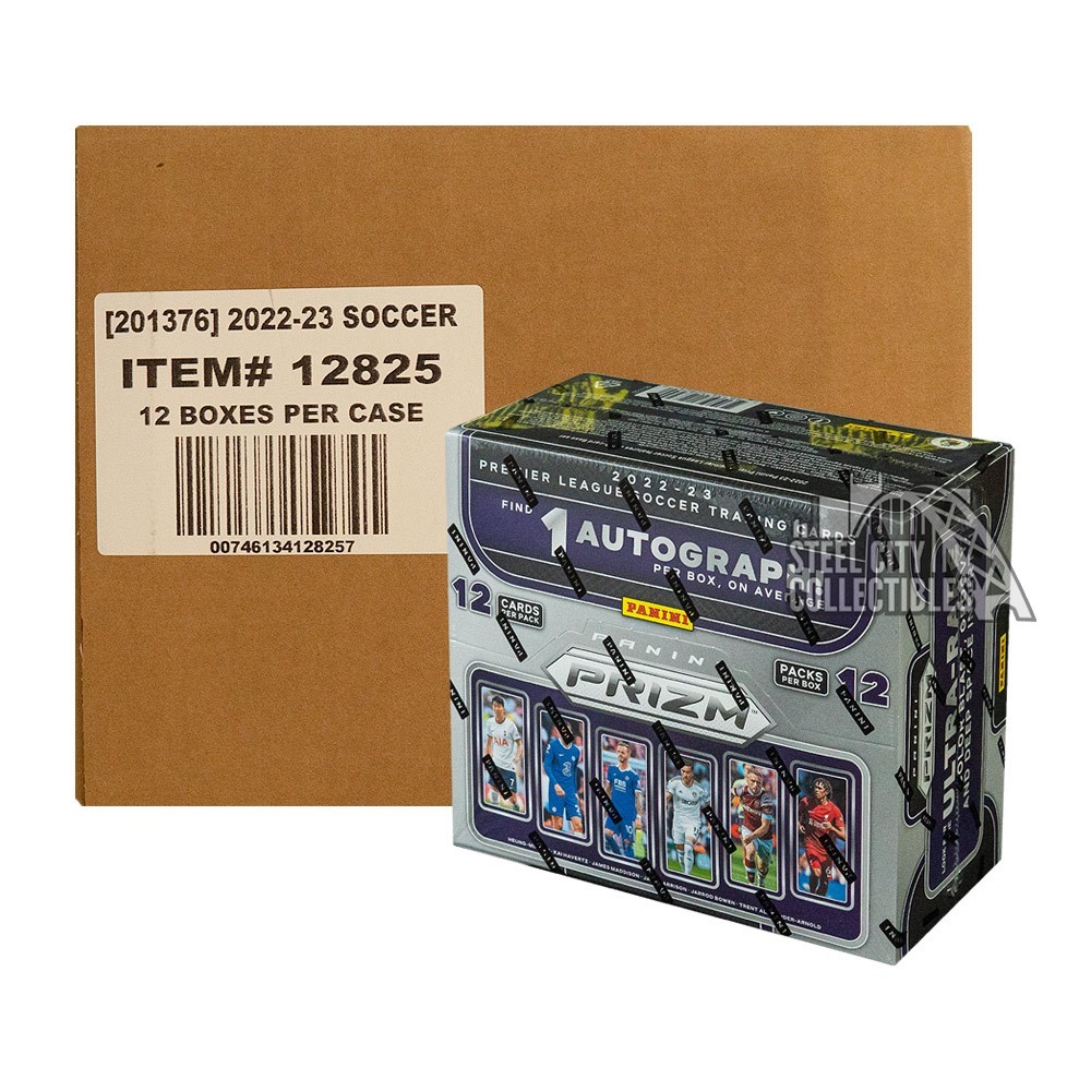 202223 Panini Prizm Premier League Soccer Hobby 12Box Case Steel
