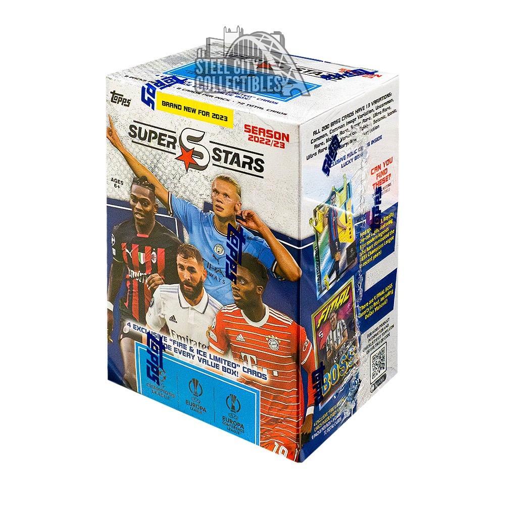 2023 Topps UEFA Soccer Superstars Blaster Box Steel City Collectibles