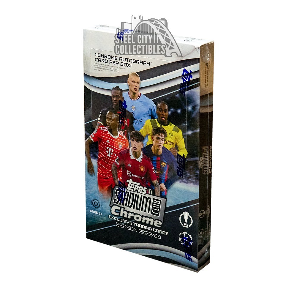 2022-23 Topps Stadium Club Chrome UEFA Club Competitions Hobby Box