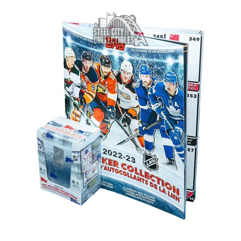 2022-23 Topps NHL Hockey Sticker Collection 25 Ct. HANGER BAG - Card Giants
