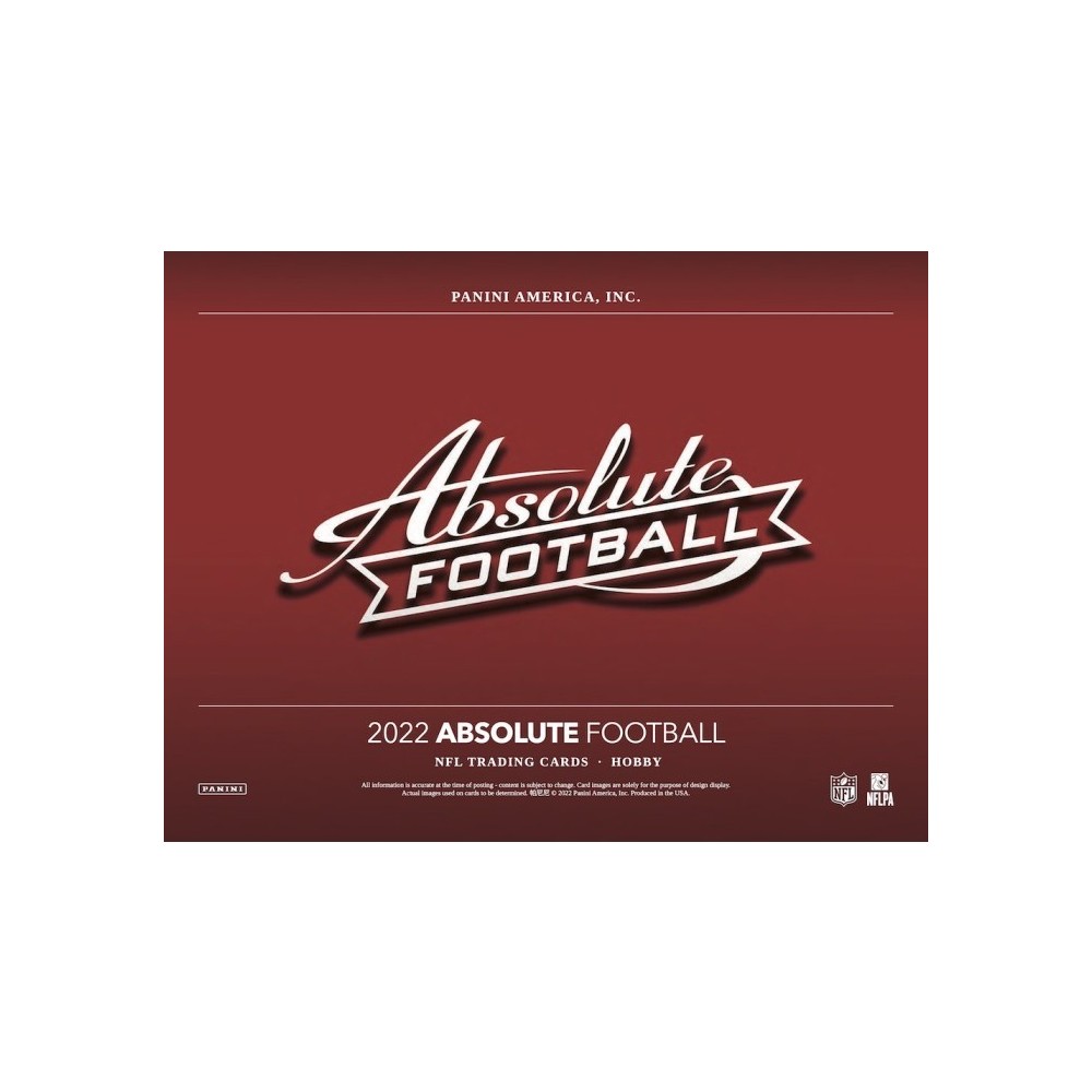 2022 Panini Absolute Football Hobby 2Box Random Division Group Break