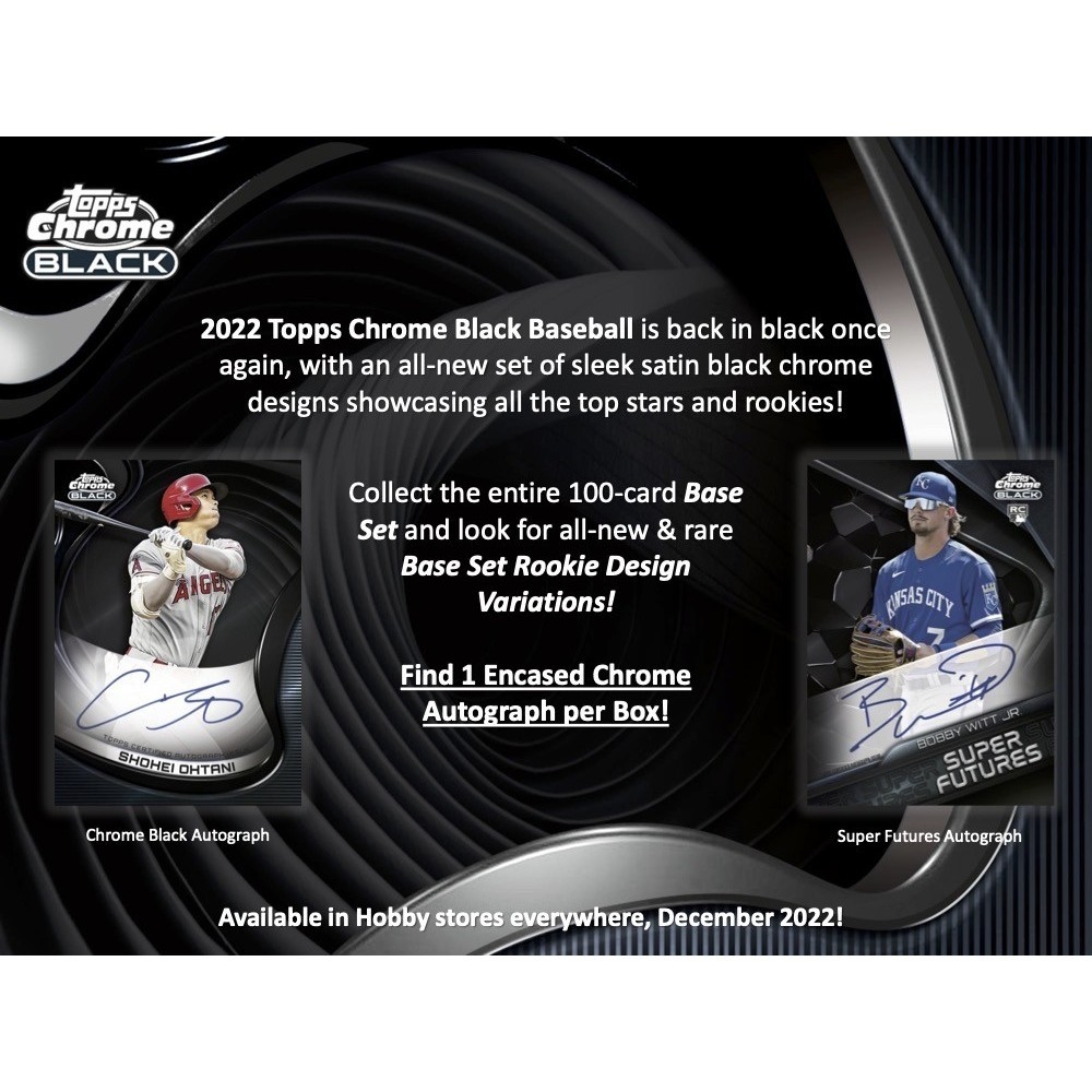 2022 Topps Chrome Black Baseball Hobby 12Box Case Random Division