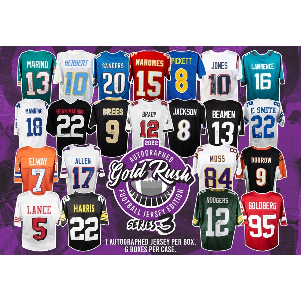 2025 Gold Rush Football Jersey Checklist Tarah Francene
