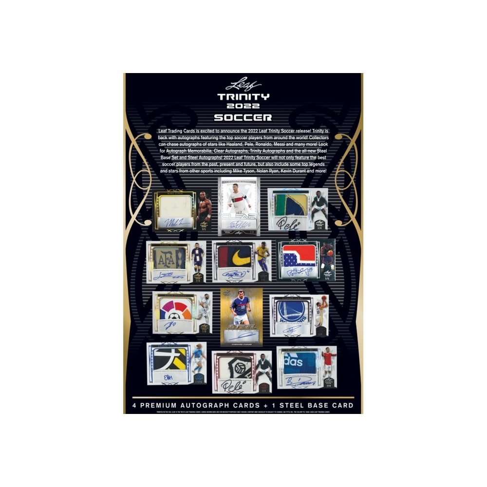 2022 Leaf Trinity Soccer Hobby Box Random Hit Group Break #20