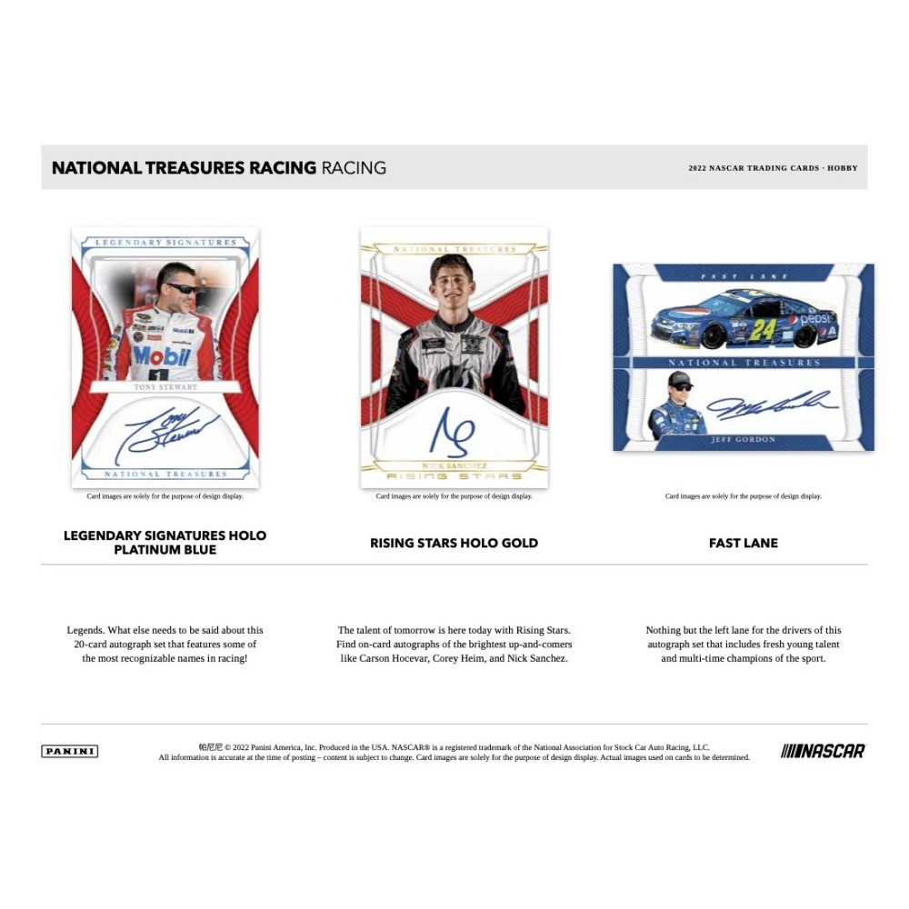 2022 Panini National Treasures Racing Hobby Box | Steel City