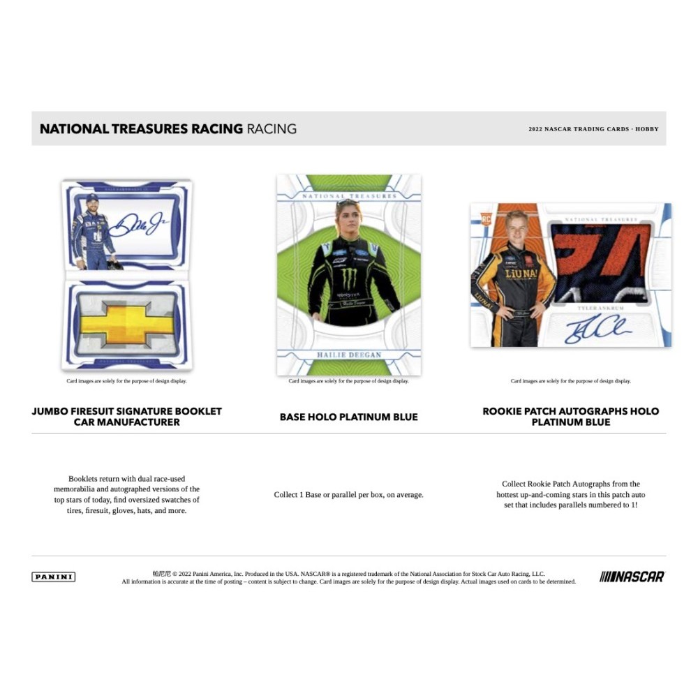 2022 Panini National Treasures Racing Hobby Box | Steel City