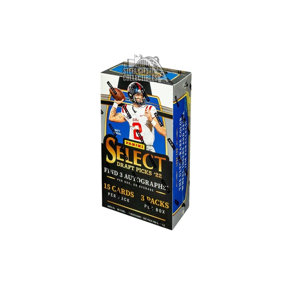 2022 Panini Select Draft Picks Collegiate Football Hobby 3Box Random