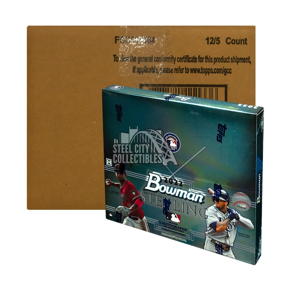 2022 Bowman Sterling Baseball Hobby 12Box Case Steel City Collectibles