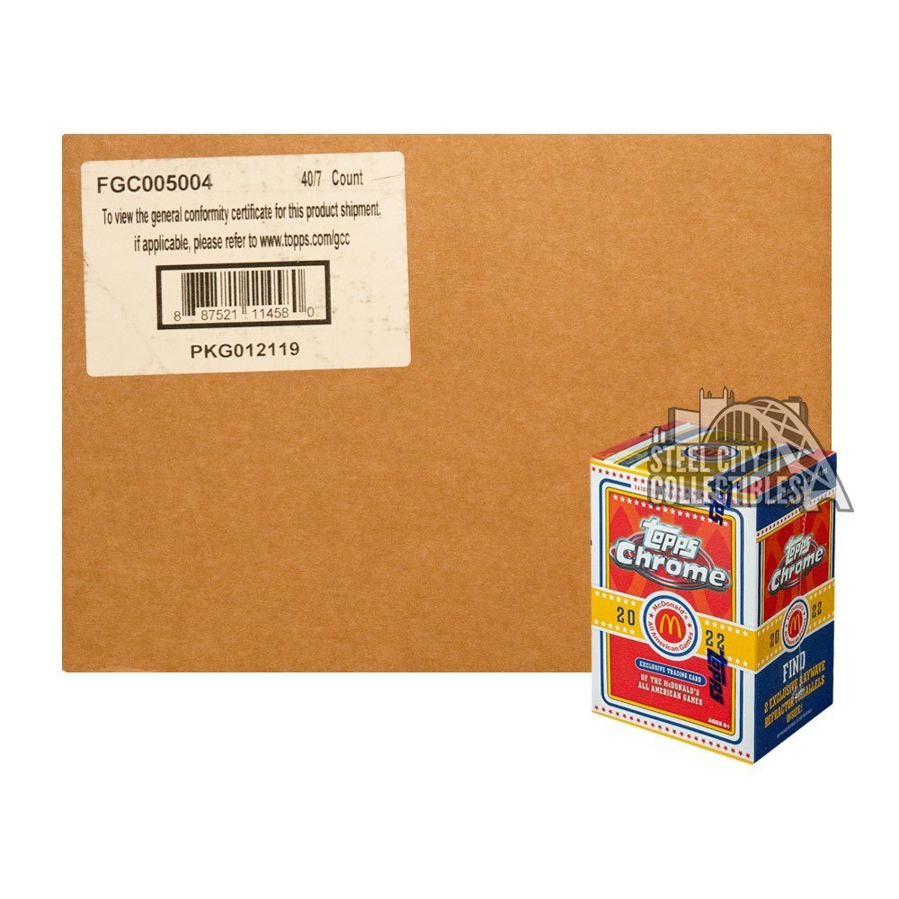 202223 Topps Chrome McDonald's All American Basketball Blaster 40Box