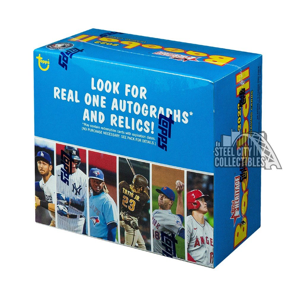 2022 Topps Heritage Baseball 24 Pack Retail Box Steel City Collectibles 2022 Topps Heritage Baseball 24 Pack Retail Box Steel City Collectibles