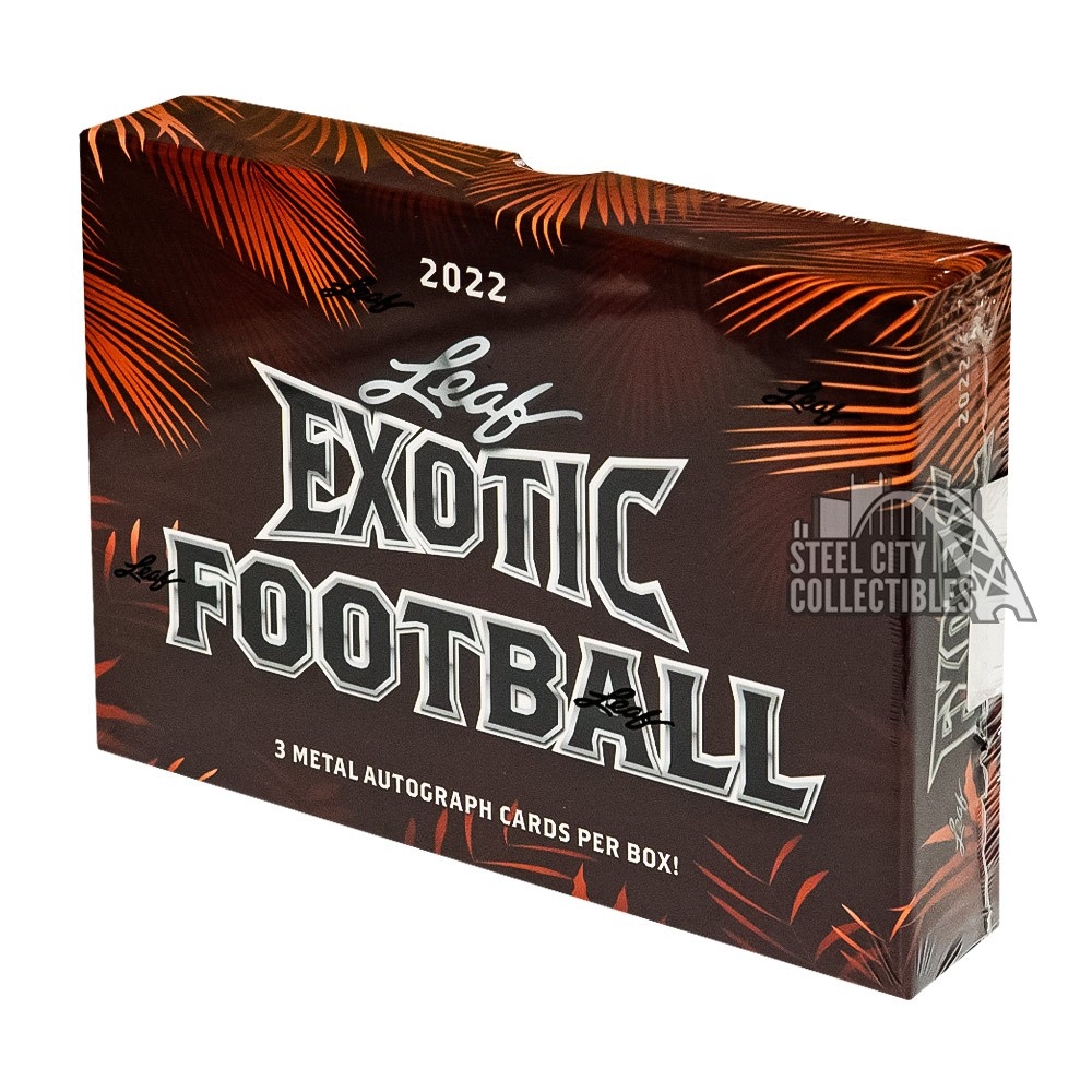 2022 Leaf Exotic Football Edition Box Steel City Collectibles