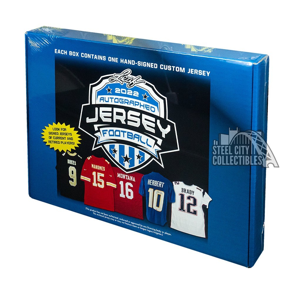 2022 Leaf Autographed Football Jersey Edition Box Steel City Collectibles