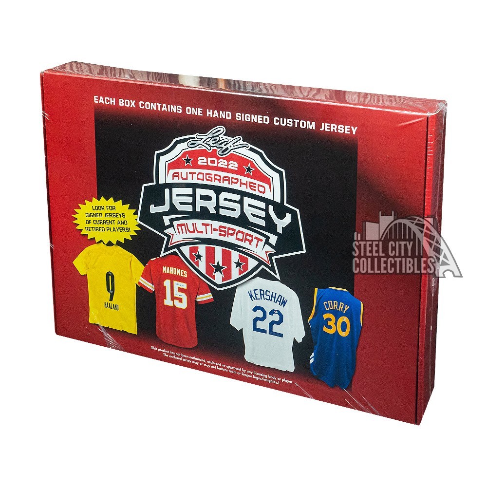 2022 Leaf Autographed Football Jersey Edition Box Steel City Collectibles
