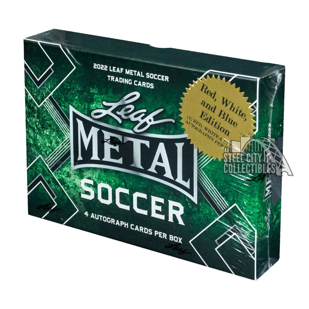 2022 Leaf Metal Soccer Red, White and Blue Hobby Box