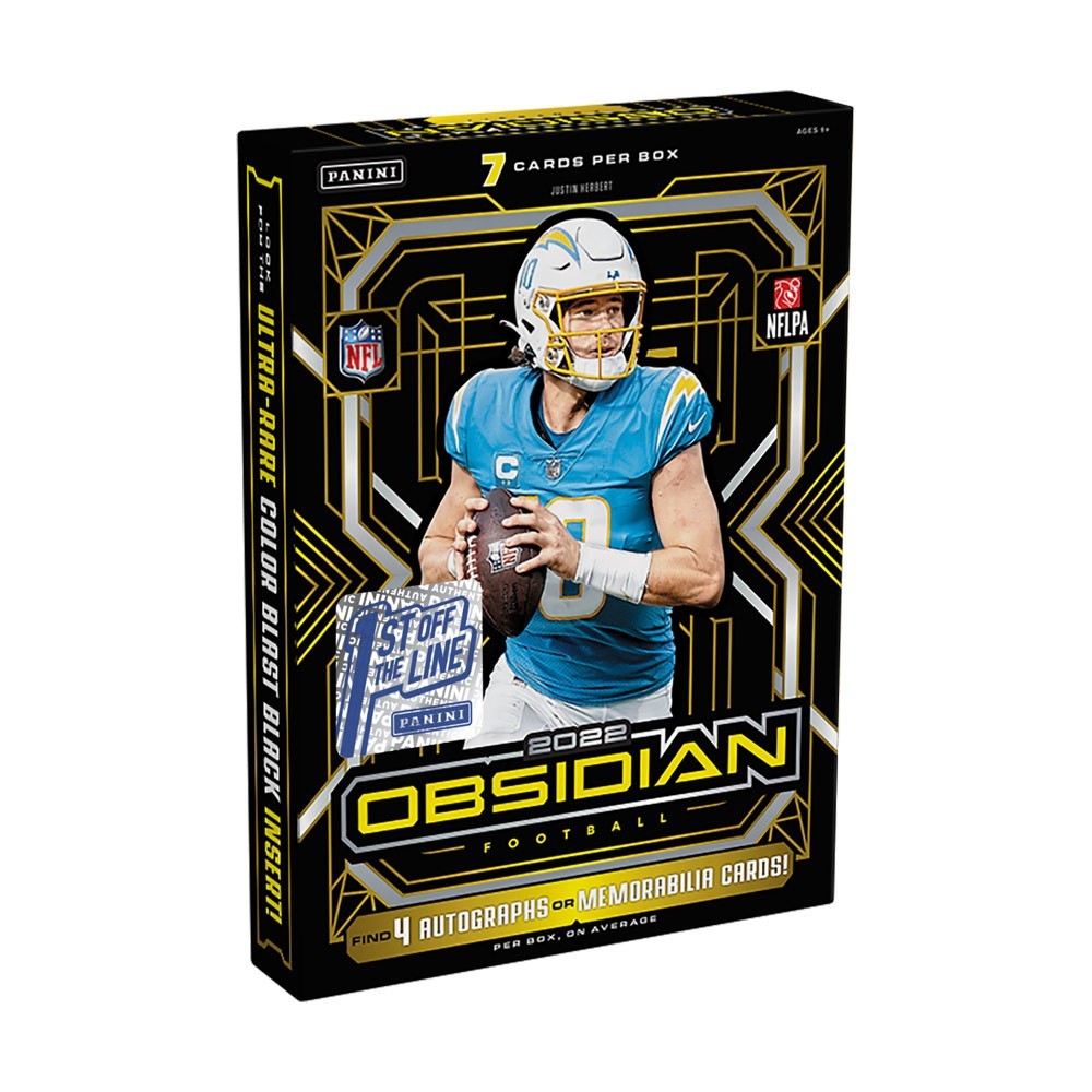 2022 Panini Obsidian Football Hobby Box 1st Off The Line Steel City