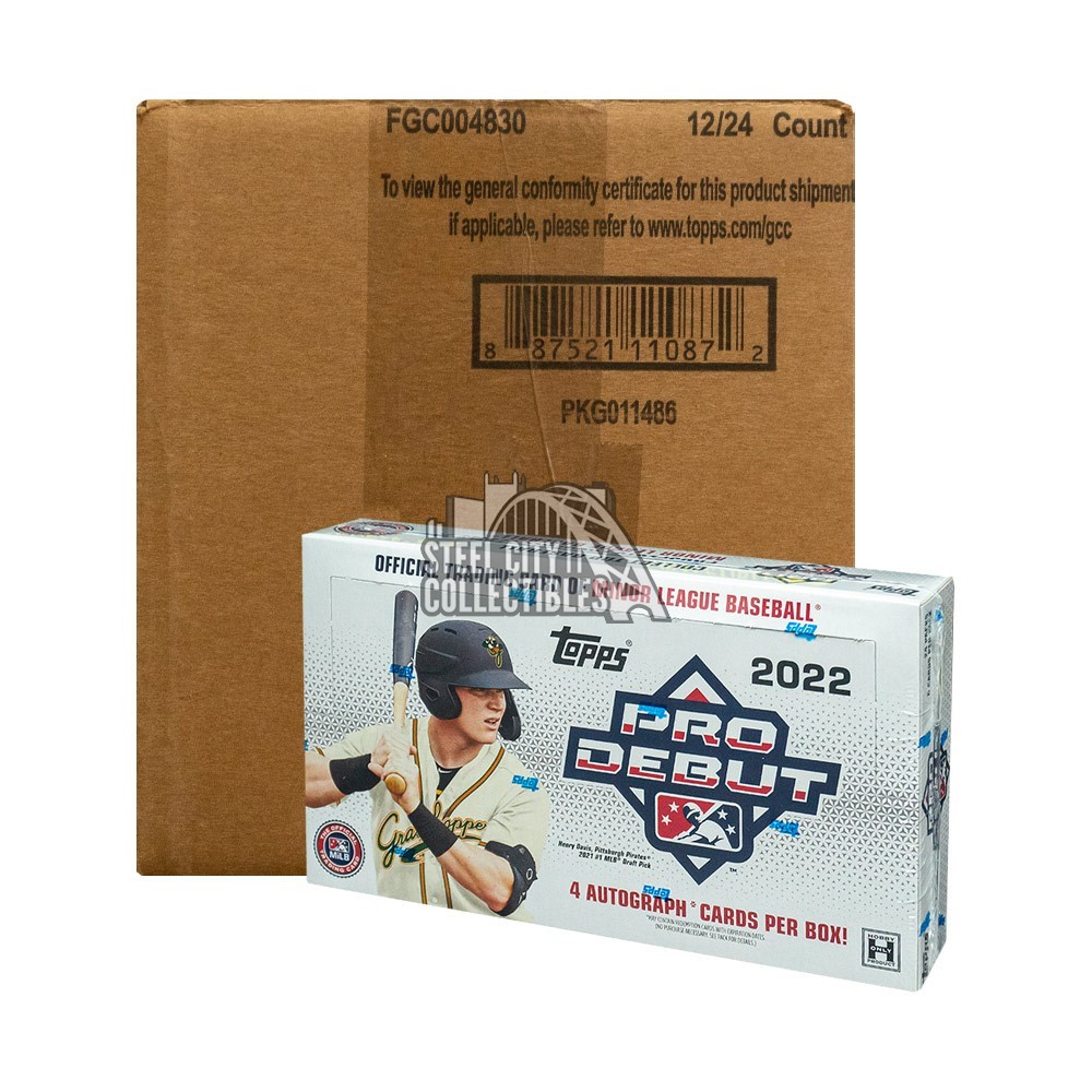 2022 Topps Pro Debut Baseball Hobby 12Box Case Steel City Collectibles