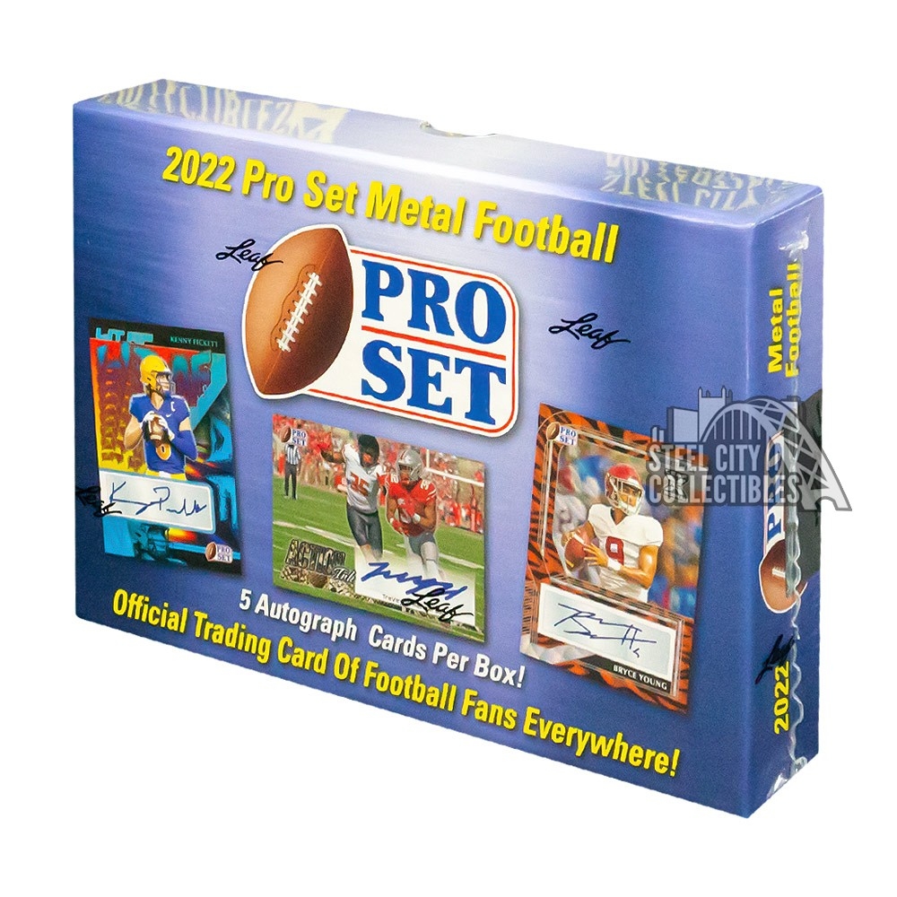 2022 Pro Set Metal Football Hobby Box | Steel City Collectibles